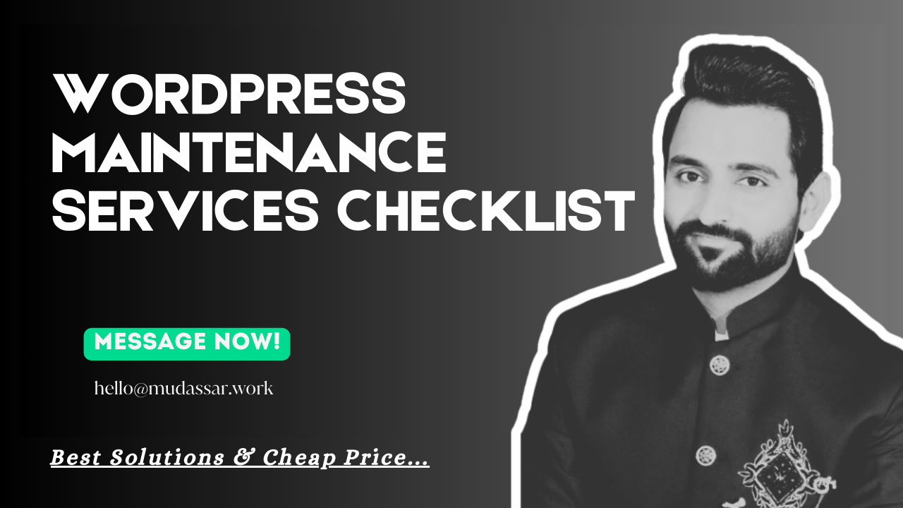 WordPress Maintenance Services Checklist