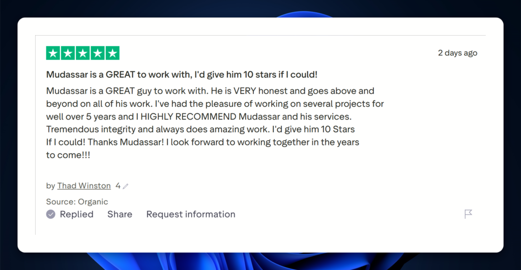 Mudassar Shakeel Review